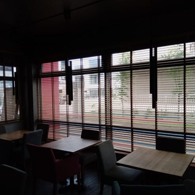Rolety rzymskie — realizacja po montażu INTIROL