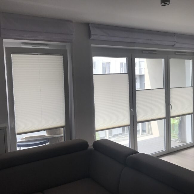 Plisy — realizacja po montażu INTIROL