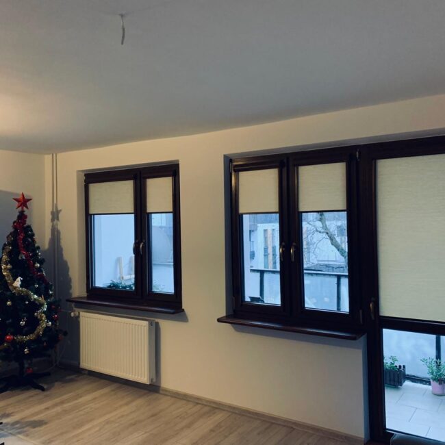 Roletki materiałowe — realizacja po montażu INTIROL